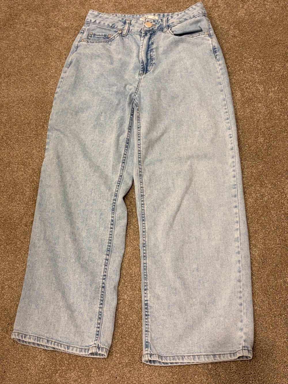 Oat New York Light Blue Wide-Leg Jeans